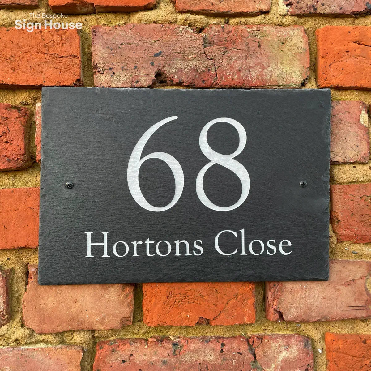 house name and number welsh slate sign