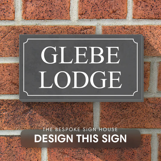 House Sign with Classic Border