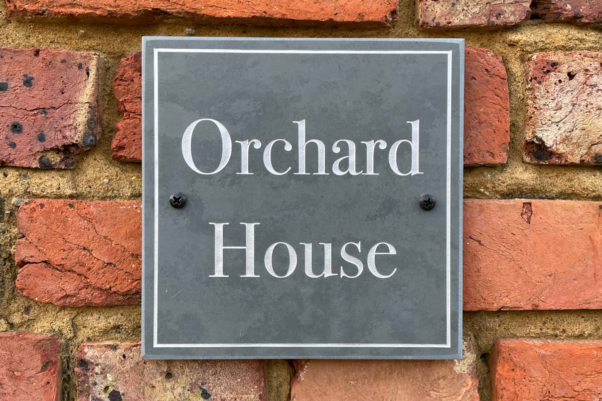 Orchard house decorative house sign